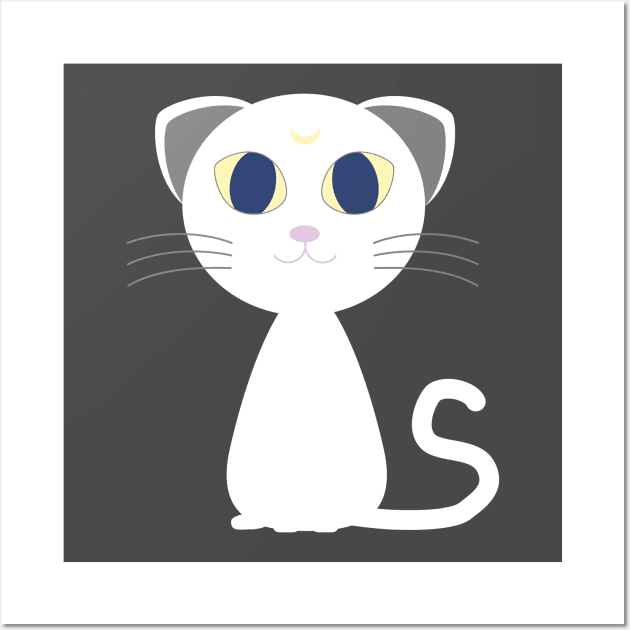 Artemis - Flat Design - Blue Eyes Wall Art by smirkingdesigns